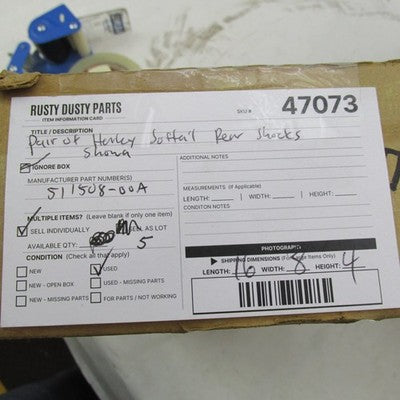 Pair of Harley Davidson OEM 00-17 Softail Showa Rear Shocks 54508-00A