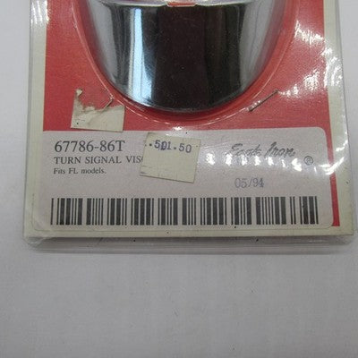Eagle Iron Harley Davidson OEM NOS Chrome Turn Signal Lens Visors 6778
