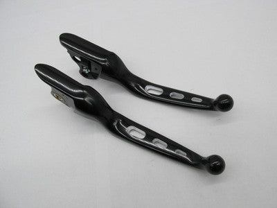 Harley Davidson Genuine NOS Softail Hand Control Levers Edge Cut Black