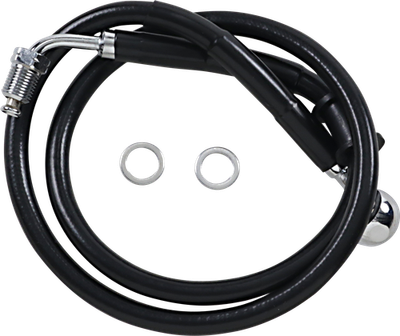 Drag Specialties Extended Stainless Steel Front Brake Line Kit 1741-58
