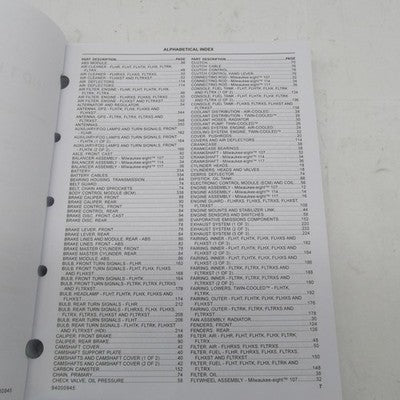 Harley Davidson Genuine 2022 Touring Models Parts Catalog 94000945
