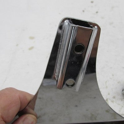 Pair of Harley OEM Chrome Sissy Bar Mounts Sideplates Brackets 52800-9
