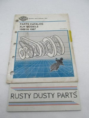 Harley-Davidson Official Factory  1986-1987 Sportster XLH Parts Catalo