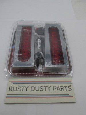 Custom Dynamics NOS Harley Davidson Pair Light Pro Fillerz Red/Chrome