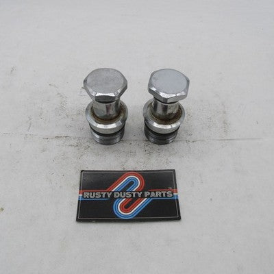 Pair of Harley Davidson OEM 41mm Chrome Fork Plug Caps FXWG FXSTC 4541