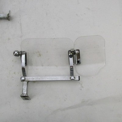 Pair of Baker Built Air Wings VTG Harley 13x6" Clear Wind Deflectors w