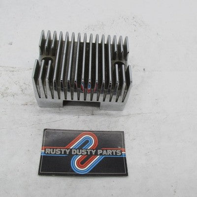 Harley Davidson Genuine Chrome Finned Voltage Regulator Cover