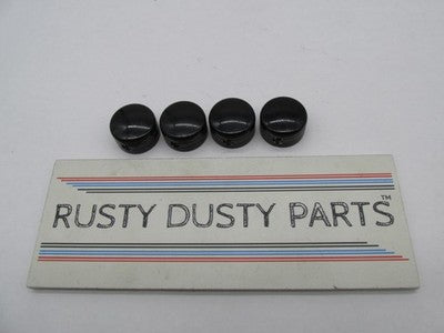 Lot of 4 Harley Davidson Genuine 1/2" 0.5" Black  Bolt Covers