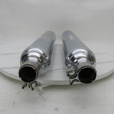 Pair of Harley OEM Chrome Mufflers FLHX FLHT FLT 07-08 Touring 65592-0