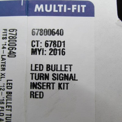 Harley-Davidson Genuine OEM NOS LED Bullet Turn Signal Insert Kit Red