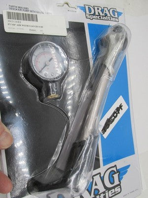 Drag Specialties NOS Pump Air with Gauge 0-60 3805-0083