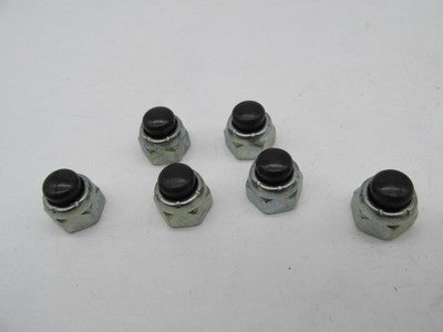 Lot of 6 Harley-Davidson Genuine NOS Black Rocker Arm Box Bolt Nuts