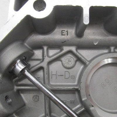 Harley Davidson OEM 5-Speed Transmission Side Cover Textured Silver 37