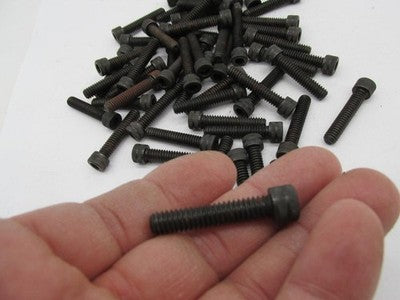 Lot of 57 Harley Genuine NOS Black 1/4"-20 x 1 1/4" Phillips Head Scre