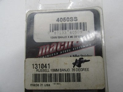 Russell Harley Davidson 10MM 35 Degree Brake Line Banjo Bolt 4050SS