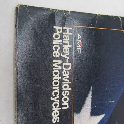 Vintage Harley Davidson 1981 AMF Police Motorcycles Brochure