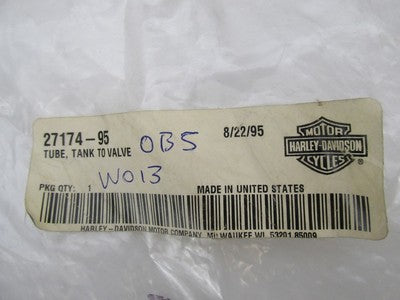 Harley-Davidson Genuine NOS 95-96 Road King Tube Tank to Valve 27174-9