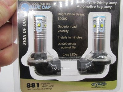 Cyron NEW Motorcycle LED Motorcycle Driving Lamp Bulbs 881 AB881-A6K