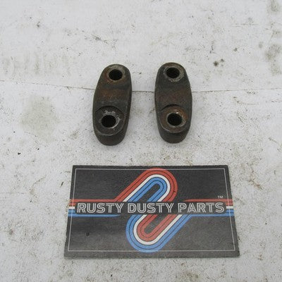 Pair of Vintage Triumph BSA OEM 7/8" Handlebar Top Mounts Mounting P C