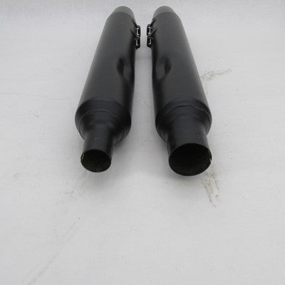 Set of Harley Davidson Genuine Stock Black Muffler 17+ 64901268, 64901