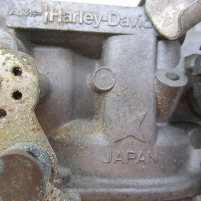 Harley OEM AMF Shovelhead Ironhead Keihin Butterfly Carb w/ Manifold 2