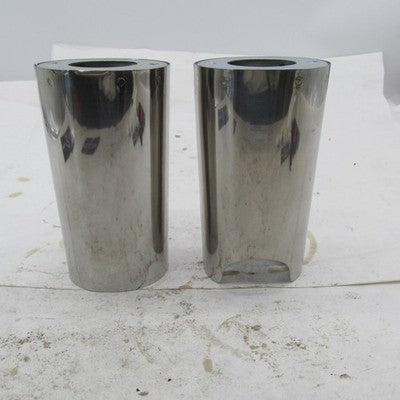 Harley Davidson OEM Pair of Chrome Upper Fork Slider Covers 6" Tall 3.