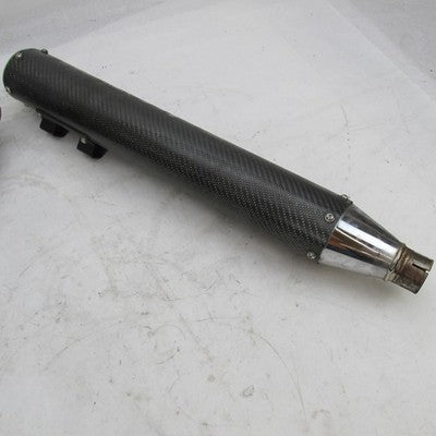 Pair of LA Choppers Carbon Fiber Slip-On Exhaust Mufflers StreetGlide