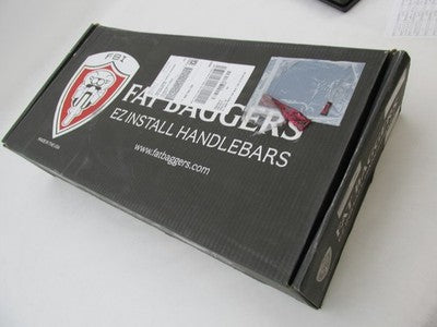 Fat Baggers NOS NIB EZ Install Pointed Top Handlebars Black 0601-6377