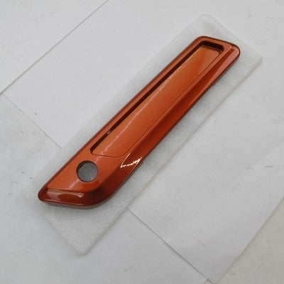 Harley OEM NOS Left LH Saddlebag Latch Faceplate, Scorched Orange 9020