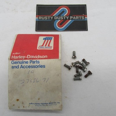 Lot of 10 Harley Davidson Genuine NOS Slotted Hex Head Screw 27686-71