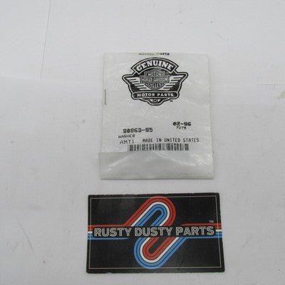 Lot of 4 Harley-Davidson OEM NOS Chrome Cup Washers 90963-95