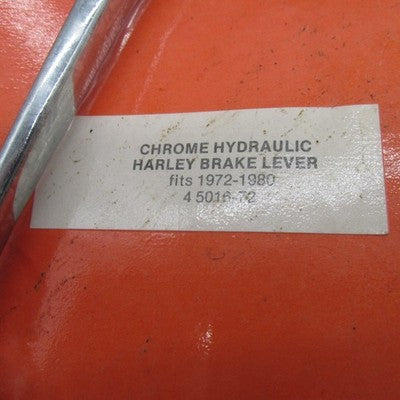 NOS V-Twin Chrome Hydraulic Brake Lever Fits Harley 1972-1980 45016-72