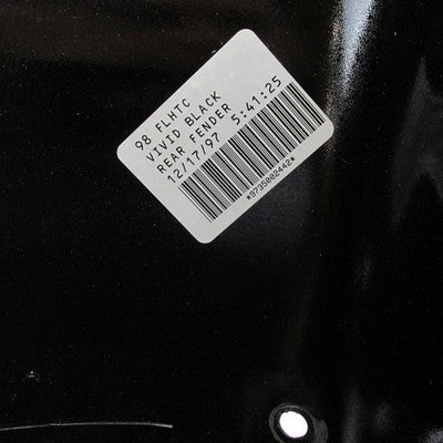 Harley OEM 97-98 Touring FLHTC FLHRCI Rear Fender Vivid Black 59579-97