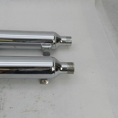 Pair of Harley Davidson OEM Fishtail Exhaust Mufflers FLSTS 65655-00 &
