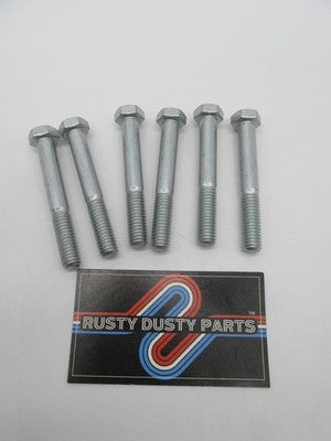 LOT of 6 Harley-Davidson Genuine OEM NOS 3/8"-16 x 2-3/4" Hex Cap Scre