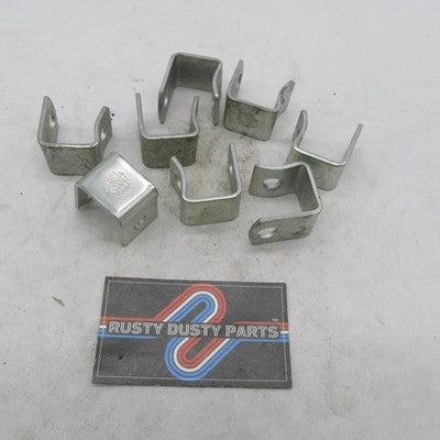 Lot of 8 Harley Davidson Genuine NOS Muffler Exhaust Mounting Brackets