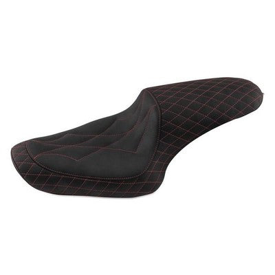 Mustang Revere Journey One-Piece Seats Red Stitching 74111AB
