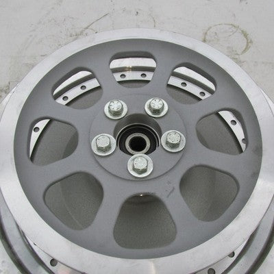 Harley OEM Fat Boy 16x3x3/4" Solid Disc Rear Wheel w/ Pulley & Rotor 4