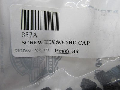 LOT of 10 Harley-Davidson OEM NOS #10-24 x 3/8" Hex Socket Head Cap Sc