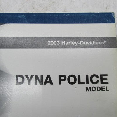 Harley-Davidson Official Factory 2003 Dyna Police Models Parts Catalog