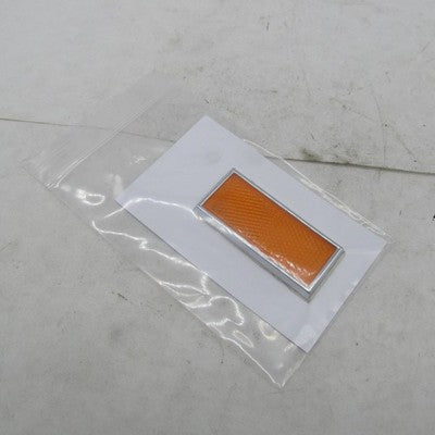 Harley Davidsn OEM Amber Fender Reflector Set Chrome Frame 1972+ Sprts
