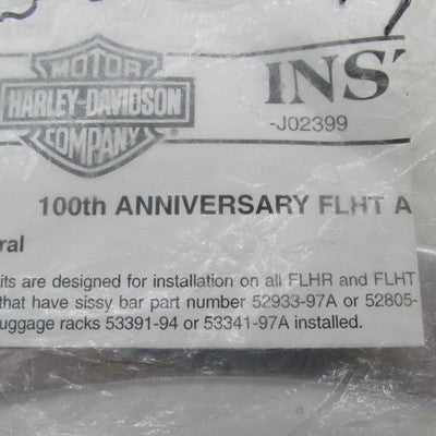 Harley-Davidson OEM NOS Chrome Passenger Backrest Pad Mounting Bracket