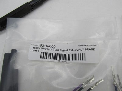 Burly NOS Harley 04-06 XL 12" Jail Bar Cable Kit, Black Vinyl 0610-191