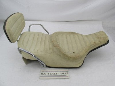 Harley Davidson 1977-82 Shovelhead Cream Comfort Flex Buddy Seat 52516