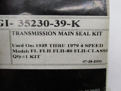 V-Twin NOS James Transmission Main Seal Kit for Harley 15-1164 | 35230
