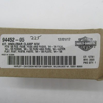 Harley-Davidson OEM NOS Chrome Handlebar Clamp Hardware Kit 94452-05