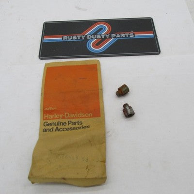 Lot of 2 Harley-Davidson OEM NOS Oil Pressure Switch Fittings 26569-58