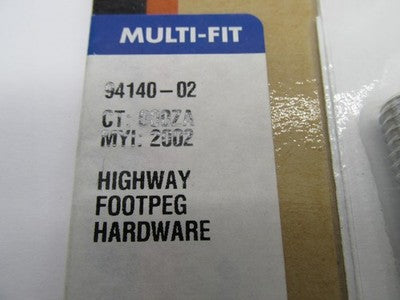 Harley-Davidson OEM NOS Highway Footpeg Hardware, Chrome 94140-02