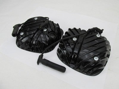 Indian OEM NOS Front Rear Rocker Box Covers, Black 5633835-266 5633834