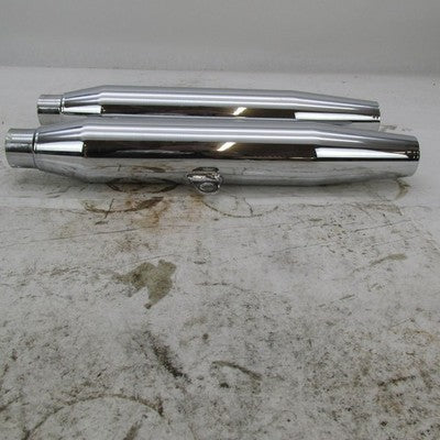 Pair of Harley OEM Stock 97-03 Sportster Mufflers Chrome 65605-97 6561